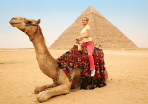 Wear relaxed pants and tops when in Egypt