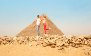 Wear light tops and runner shoes for Pyramids visits in Egypt