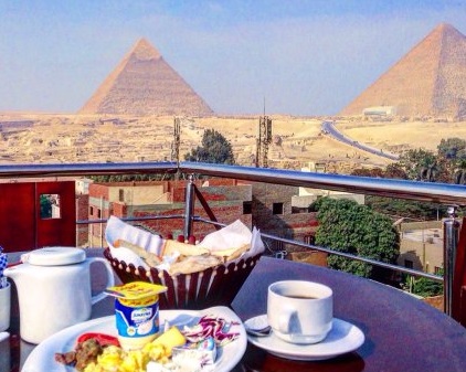 Breakfast with Giza Pyramids View - Cairo - Egypt