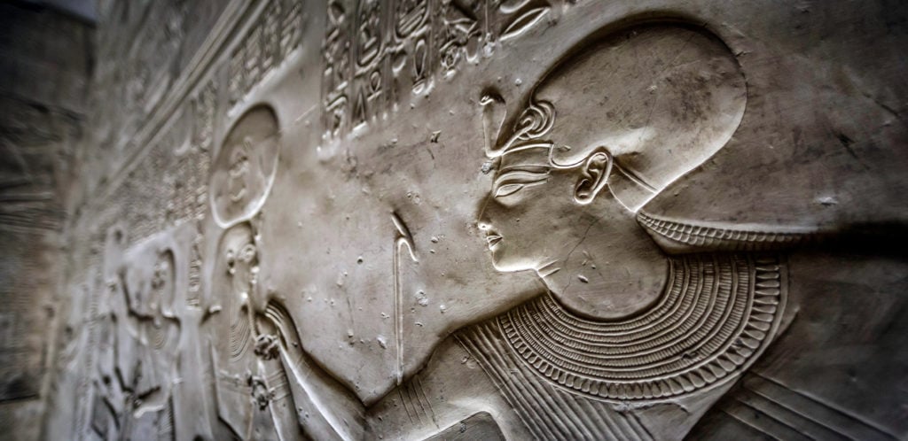 Temple of Sethy I -  Hieroglyphs Writings   - Abydos - Egypt