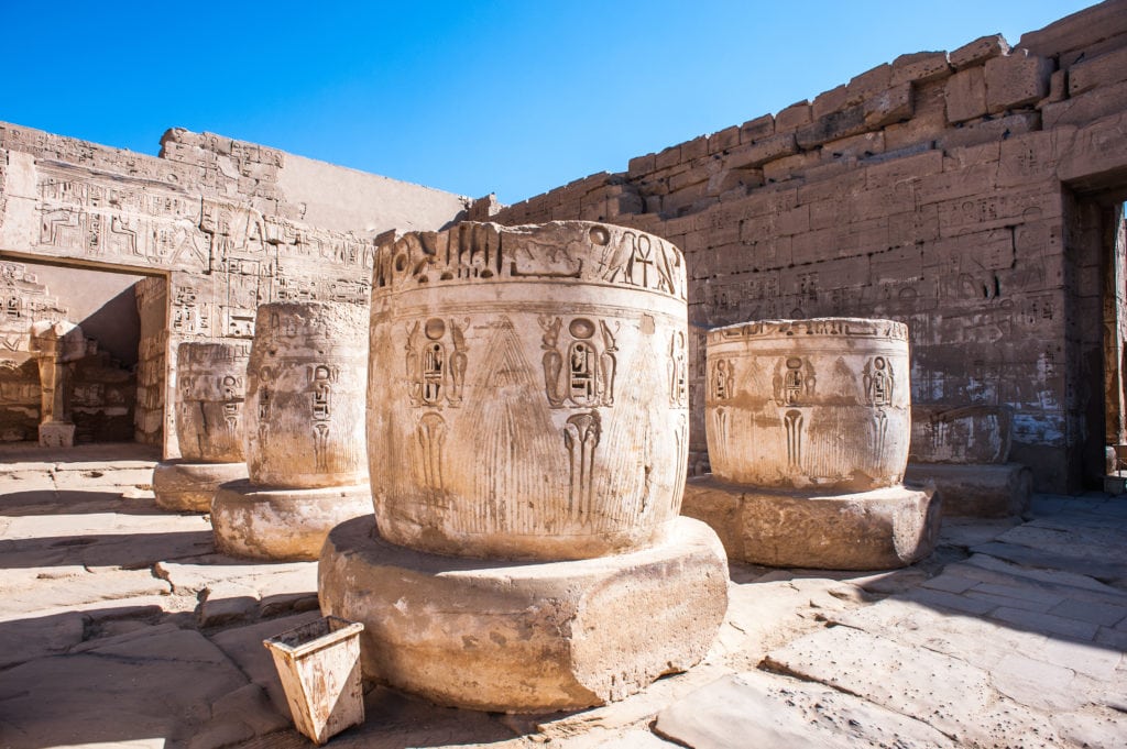 Inside the Medinet Habu Temple - Egypt